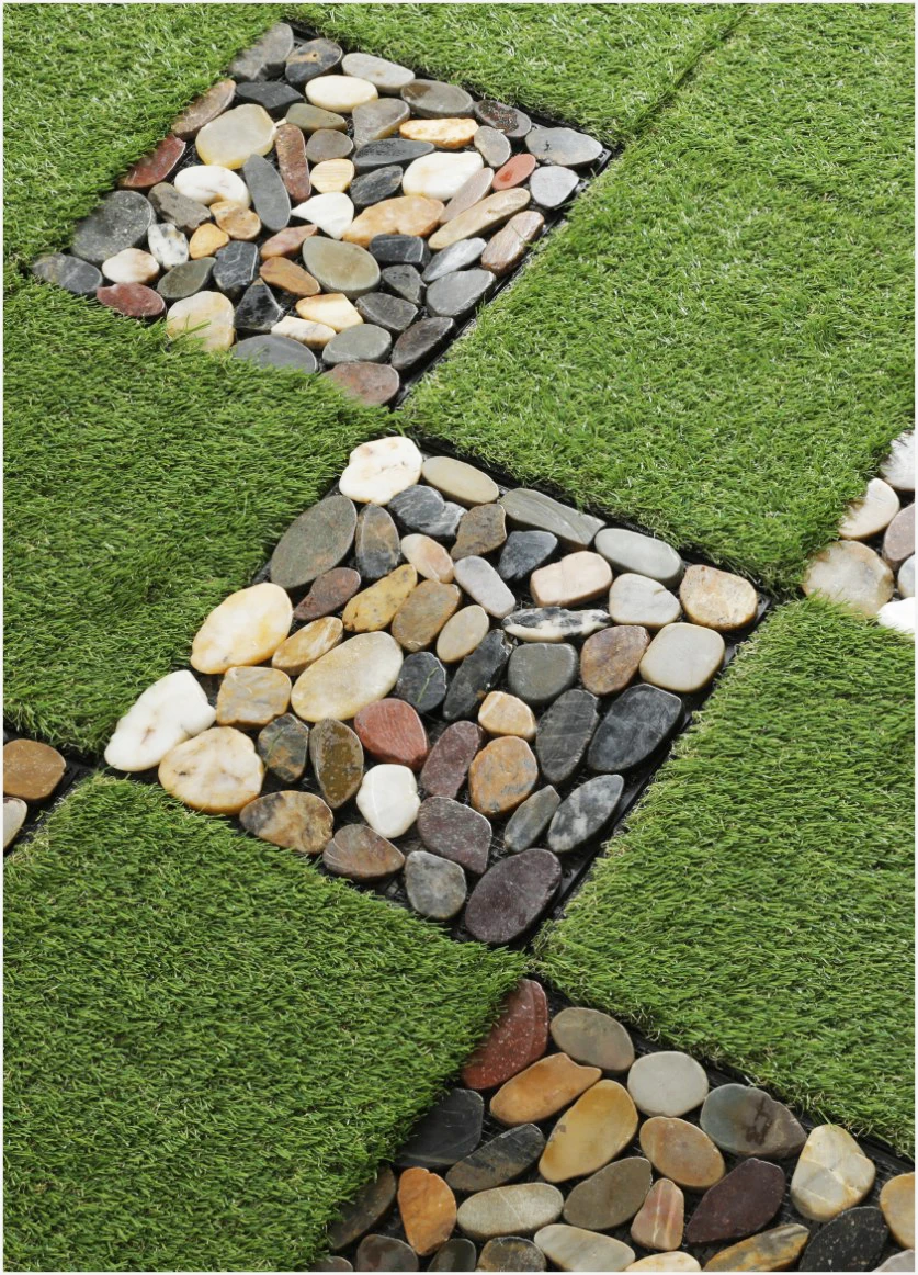 Outdoor Plastic Grass Floor Decking Tile, PE Interlocking Artificial for Balcony Garden, 30Pcs per Box image 3