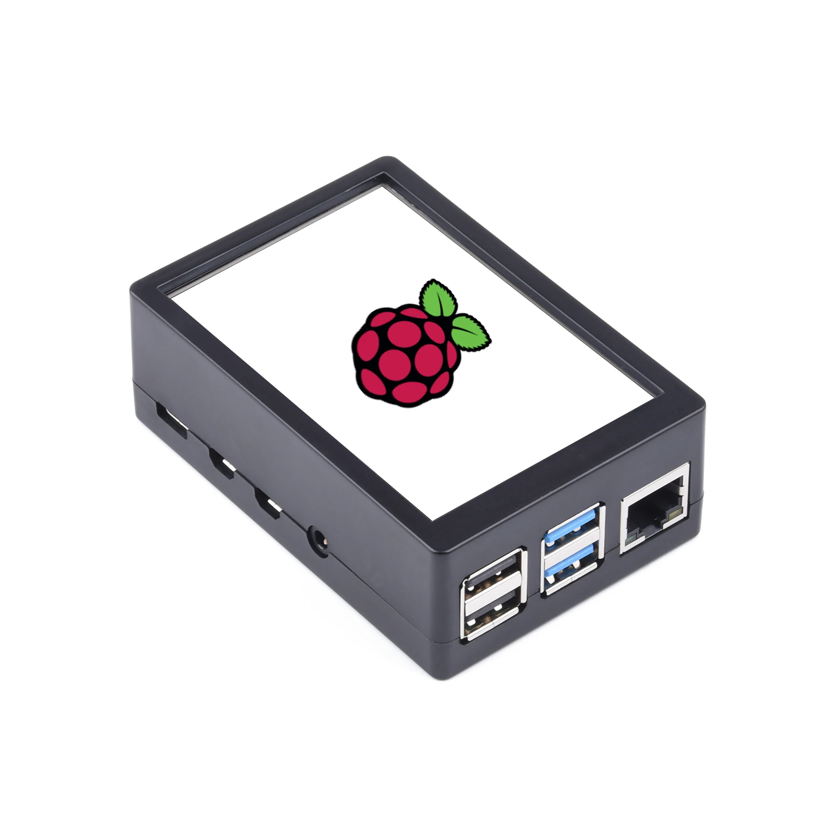 Abs Schutzhülle Abdeckung Box Shell Gehäuse kompatibel mit 3,5 im Bildschirm für Raspberry Pi 4b/3b +/3b schwarz