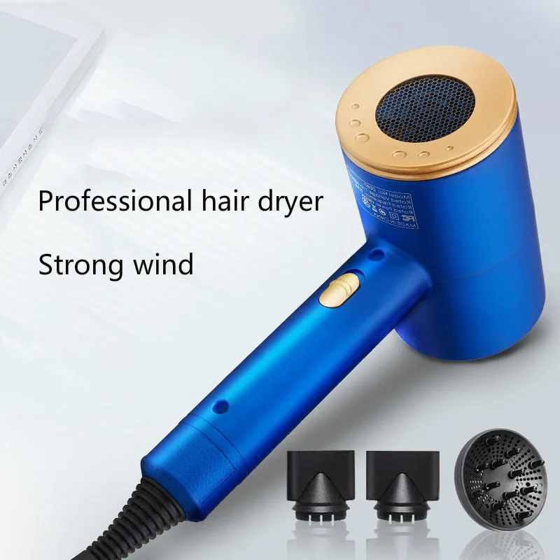 Hair Dryer Blue 2000W Professional High Power Styling Tools Solon Blow Dryer Hot and Cold Wind hair dryer volumizer hammer dryer