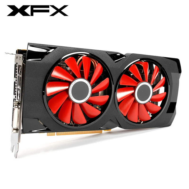 

XFX RX 570 4GB Video Screen Cards GPU AMD Radeon RX570 4GB Graphics Cards PUBG Computer Game Map HDMI PCI-E X16 Not Mining RX580