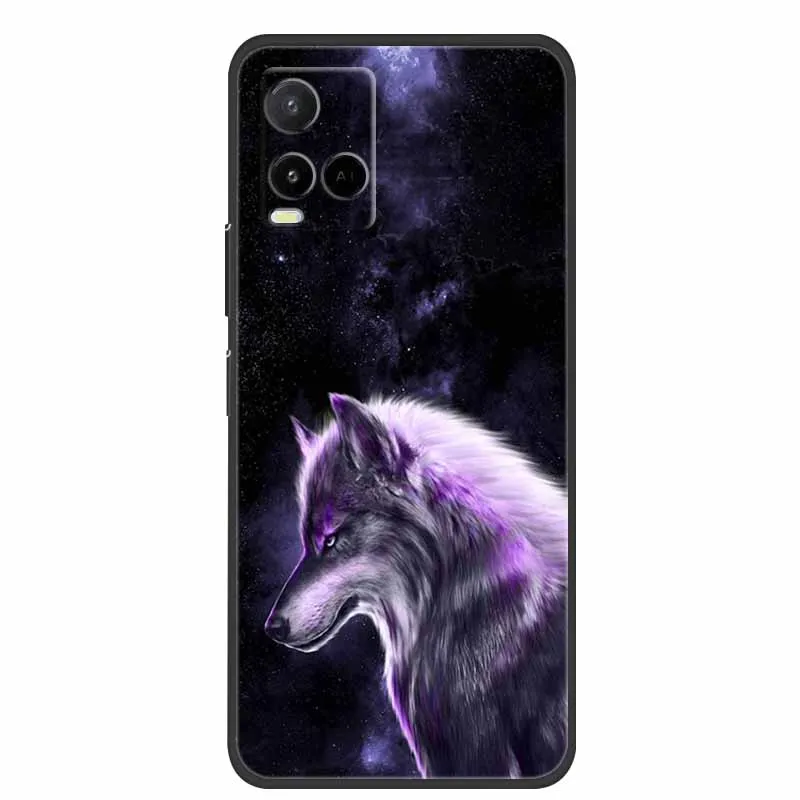 Case For Vivo Y33s Luxury Silicone TPU Soft Phone Cover For Vivo Y33 S Funda V2109 Case Animal Shockproof Cartoon Coque Capa