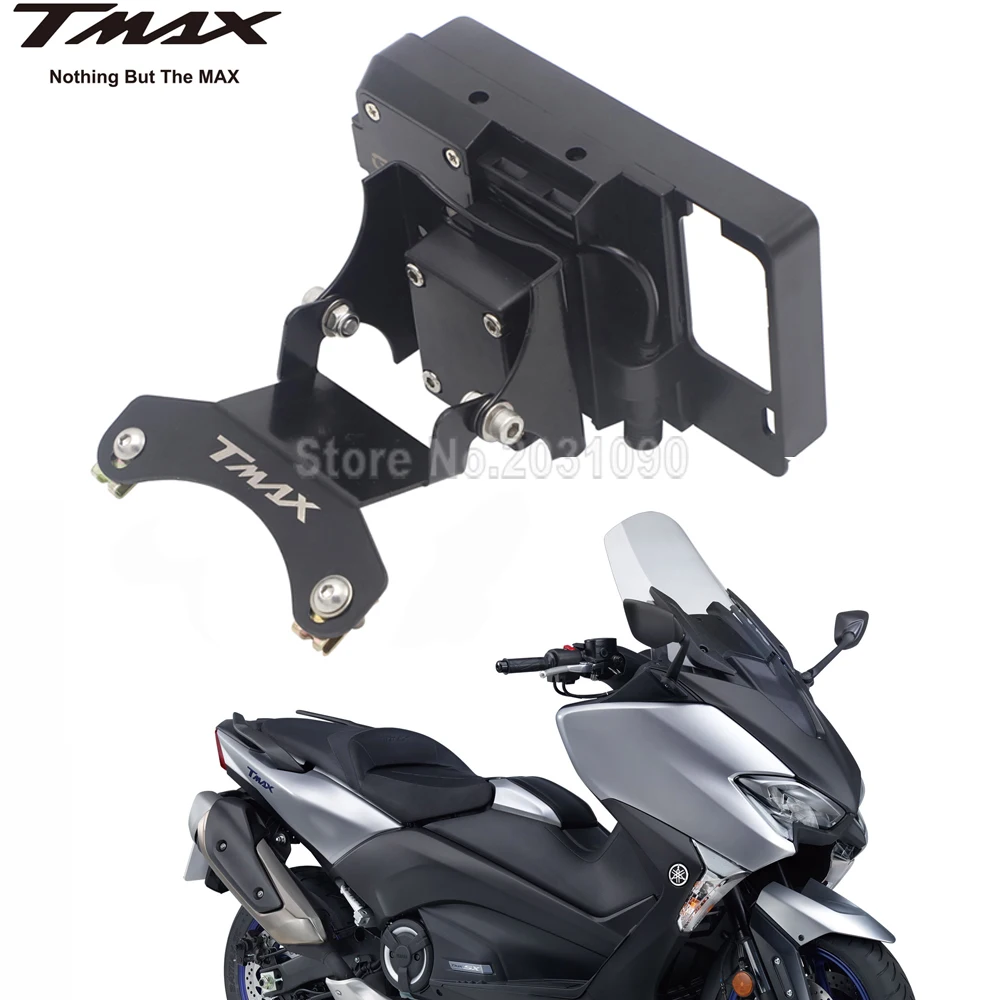 

For YAMAHA TMAX 530 T-MAX 530 2017-2019 Windscren Bracket Mount Smartphone GPS Holder