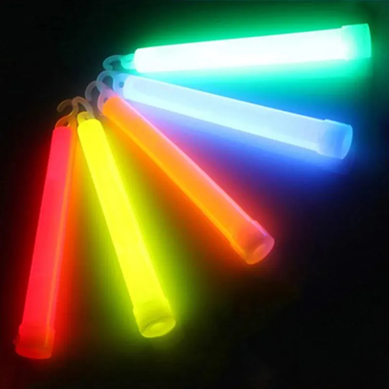 10pcs 6inch Industrial Grade Glow Sticks Light Stick Party Camping Emergency Lights Glowstick Chemical Fluorescent  For Fishing