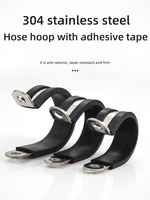 304 stainless steel Rubber Lined P Clips R-type pipe clampCable Mounting Hose Pipe Clamp hose clamp fixed clamp pipe bracket
