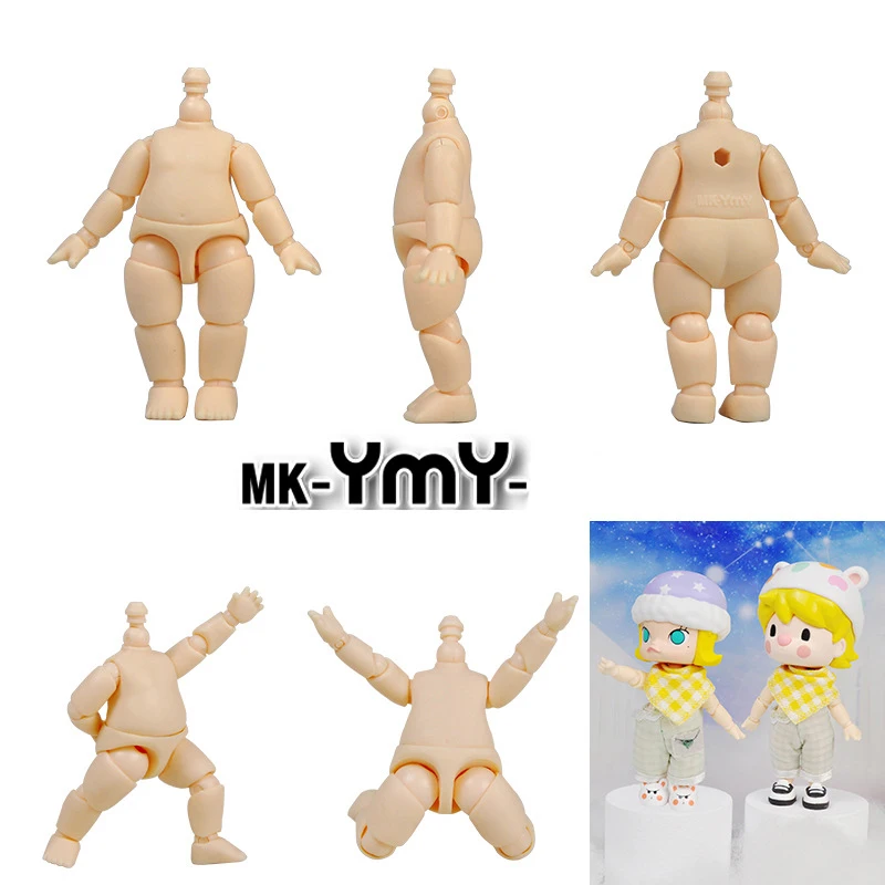 MINI Ob11 Doll YMY Small Dolls Body Can Be Connected To BJD Doll Head GSC Young Doll OB Joint Body Movable Doll Accessories