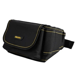 Deli DL5864 Tool Waist Bag Electrician Bag Made Of 600D Polyester Oxford Cloth + EPE Cloth Durable Strong Tool Storage Toolkit