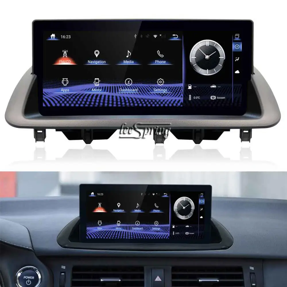 10.25 inch Android 10.0 Upgraded Original Car Screen multimedia Player for LEXUS CT200 (2011-17 Original with 7inch screen&Knob)