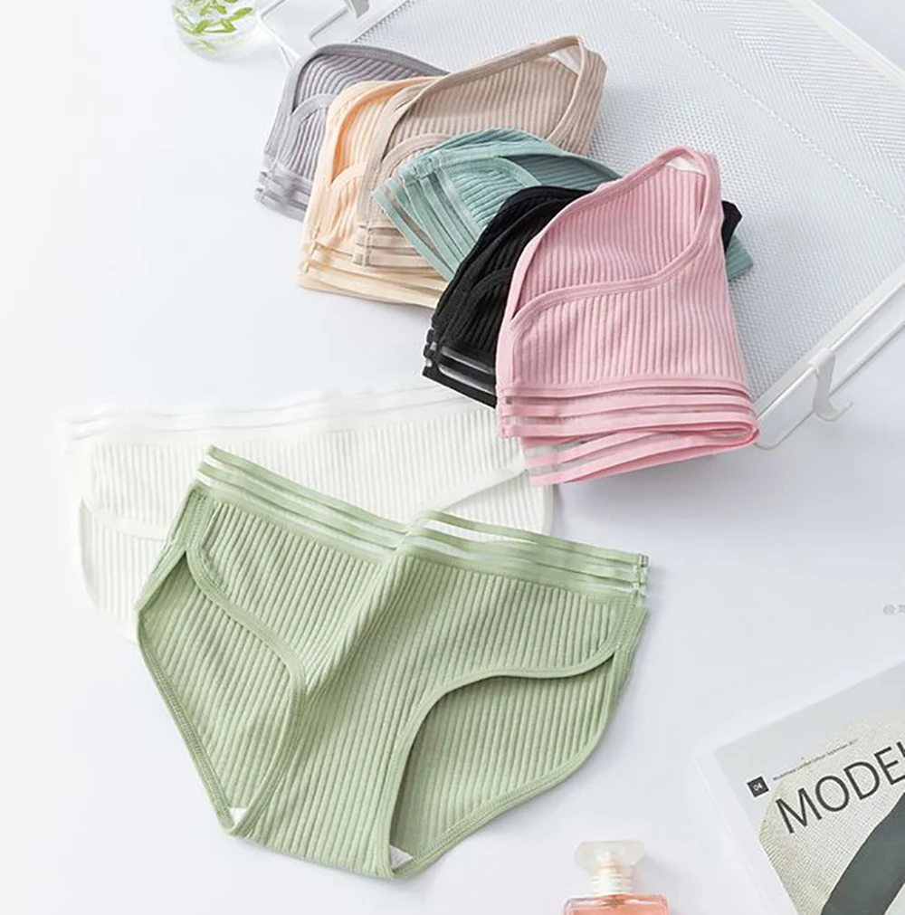 3Pcs/lot Cotton Panties For Women Underwear Female Underwear Lingerie Seamless Panty Set Women\'s Underpants Sexy Panties Briefs