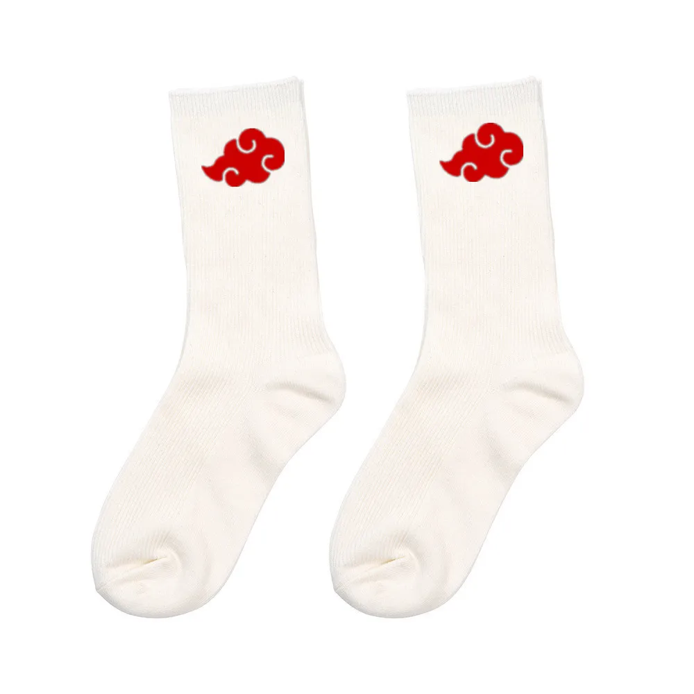 Chaussettes chaudes Anime Ninja, nuage rouge, cosplay, chaussettes de sport souples, accessoire cadeau