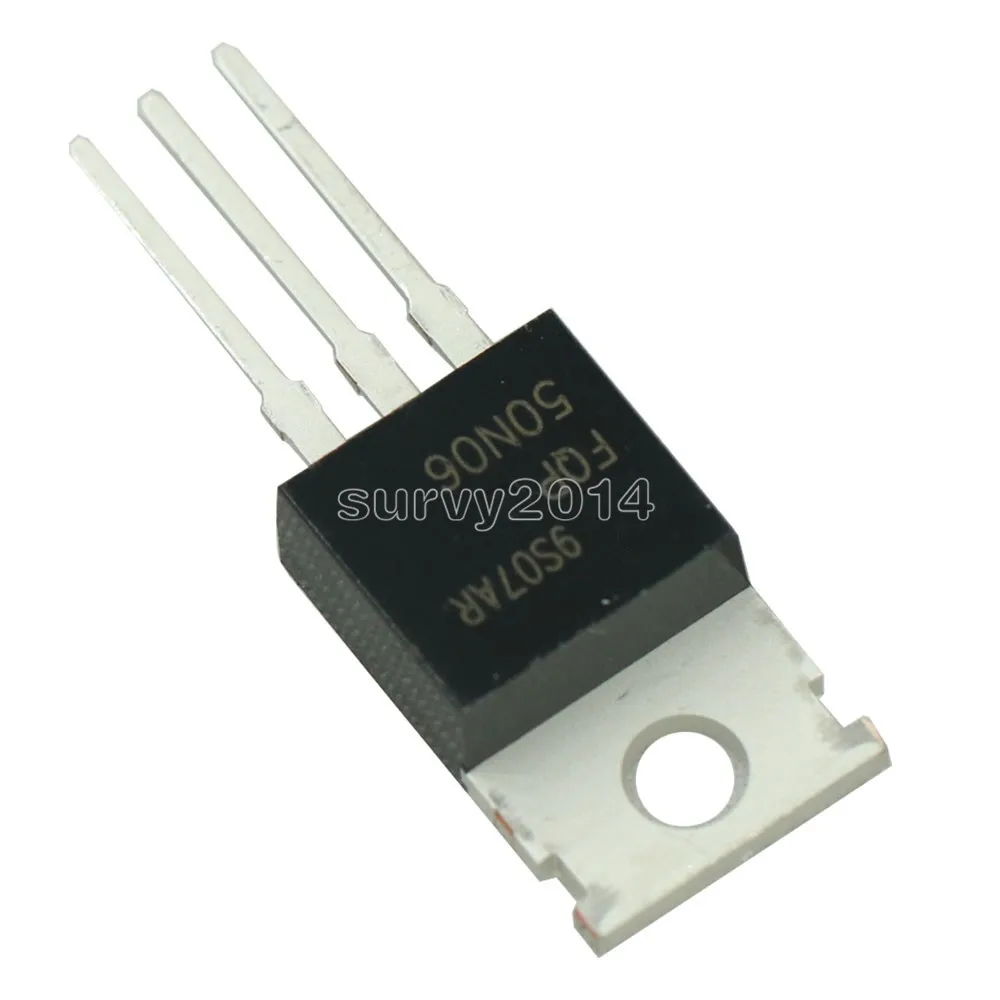 10 قطعة FQP50N06 50N06 MOSFET N-CH 60V 50A إلى-220 جديد