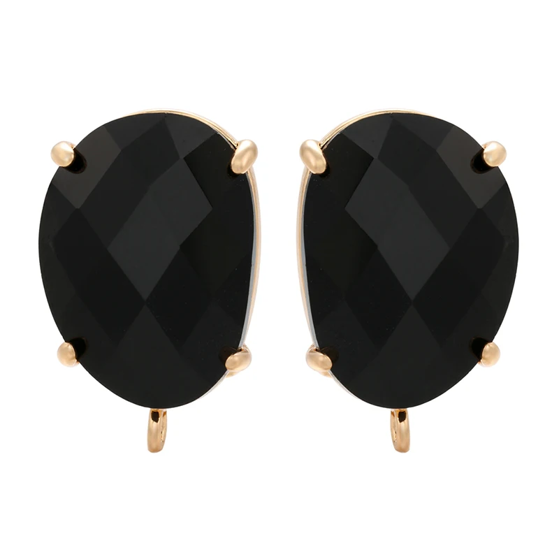 Women's Crystal Cobblestone Stud Earrings, Luxurious Design