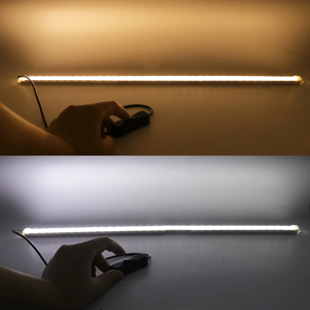 10CM 20CM 35CM 40CM 50CM 5V USB LED Bar Light SMD 5630 Rigid Strip Hard Light with On/Off Switch Kitchen cabinet light