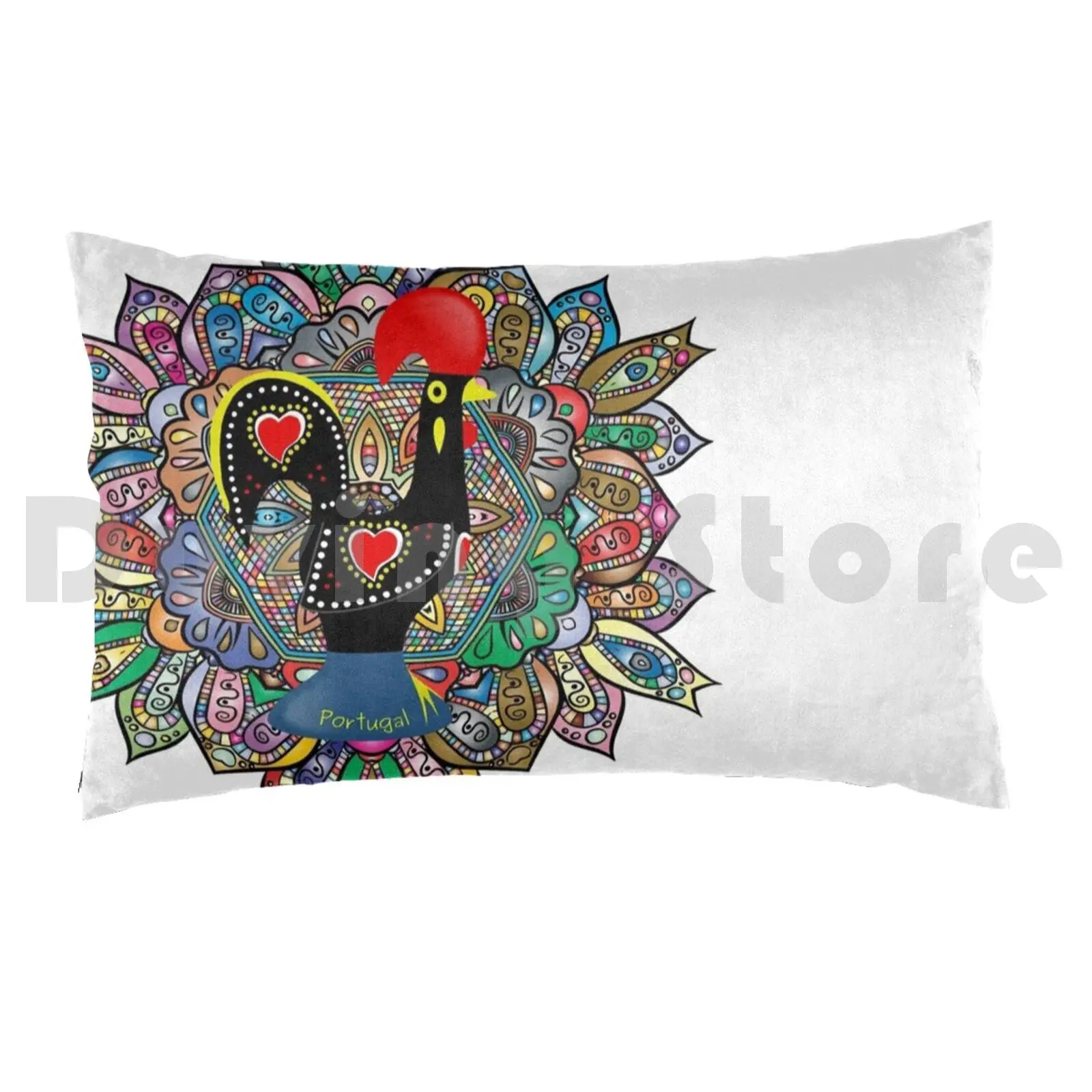 Galo De Barcelos , PortugalPillow case Portugal Portuguese Galo Barcelos