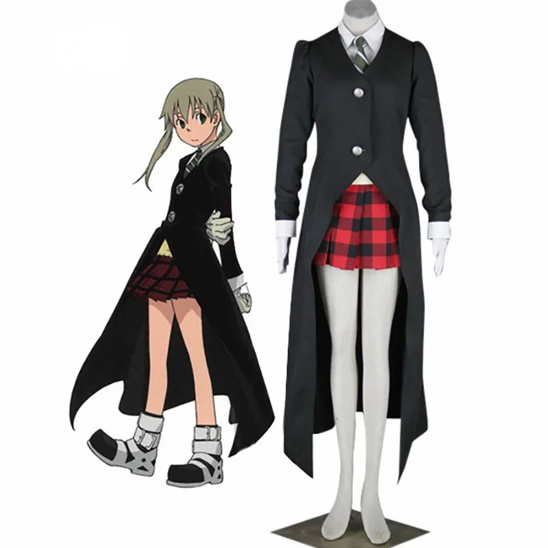 

Customize Free Shipping Cosplay Anime Costume products Soul Eater Maka Albarn Halloween Costume For Adult and Kid