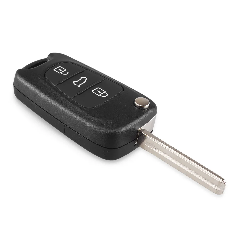 KEYYOU Car Key Shell Replacement 3 Buttons Flip Remote Key Case Blank Cover Kia Rio 3 Picanto Ceed Cerato Sportage K2 K3 K5