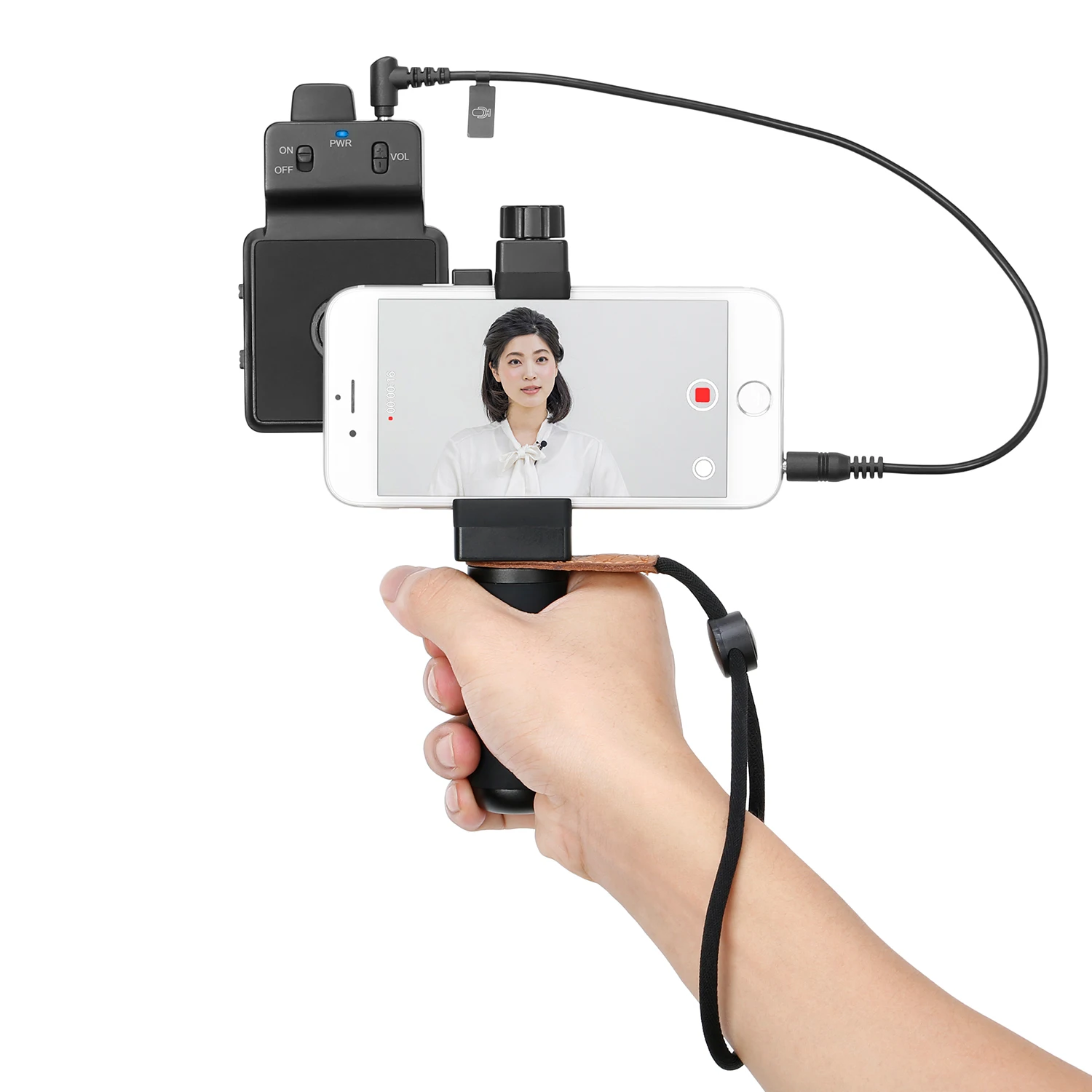 Kit Video completo per Smartphone seven SmartCine W1/W2 con sistema microfonico Wireless per l'intervista della produzione di pellicole ENG/EFP