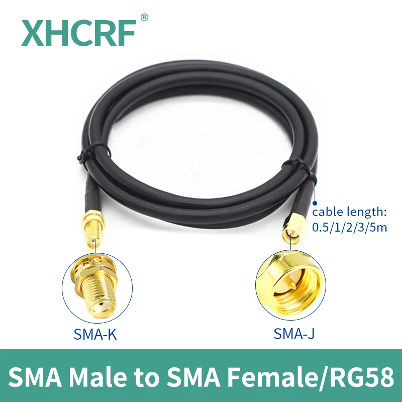 Antenna Extension Cable RG58 with adapters SMA Male to SMA Female low Signal Loss Extended Cable