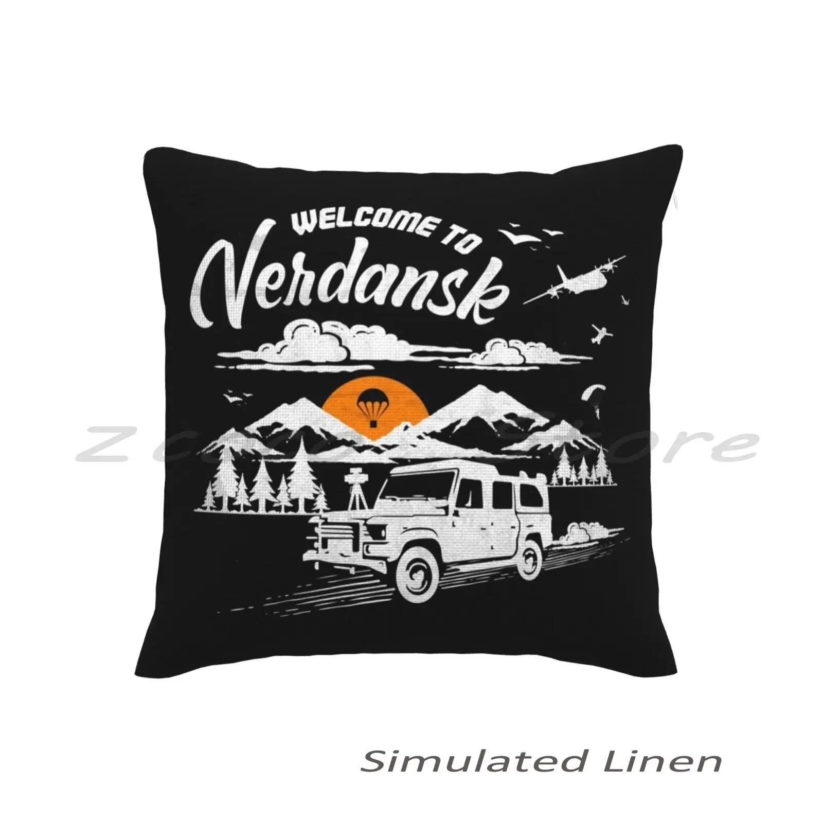 Welcome To Verdansk Print Customize Pattern Flax Plush Velvet Fabric Pillow Case Gamer Gaming Esports Warzone Ps4 Pc Unique