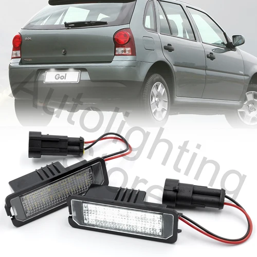 Luz LED de matrícula para VW Saveiro 2005-2013 Gol 2004 2015-2010 Fox-EU 2005-2012 Fox-Africa 2004-2010 canbus, 2 uds.