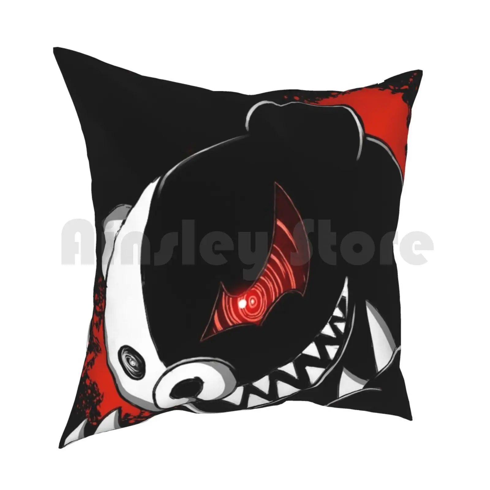 Monokuma Pillow Case Printed Home Soft DIY Pillow cover Monokuma Dangan Ronpa Anime Bear Kuma