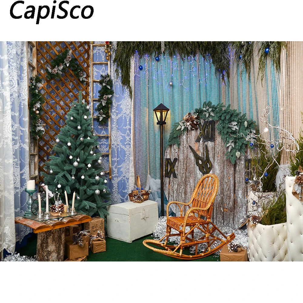 Capisco Christmas Backdrops Photography Baby Newborns Xmas Holiday Birthday Photo Background Studio Family Photocalls Props