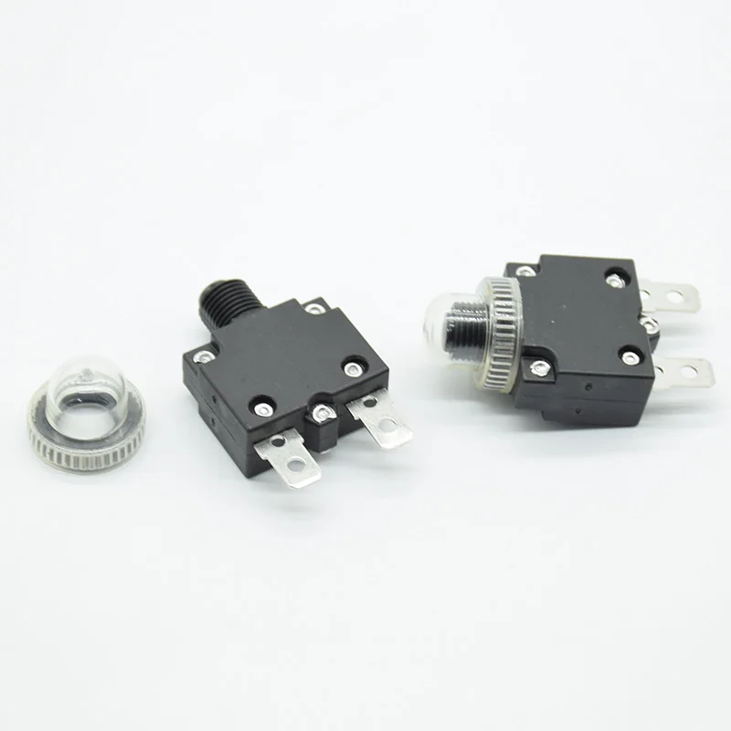 3A/4A/5A/6A/7A/10A/15A/20A/25A/30A thermal switch overload protector push button circuit breaker  waterproof cover