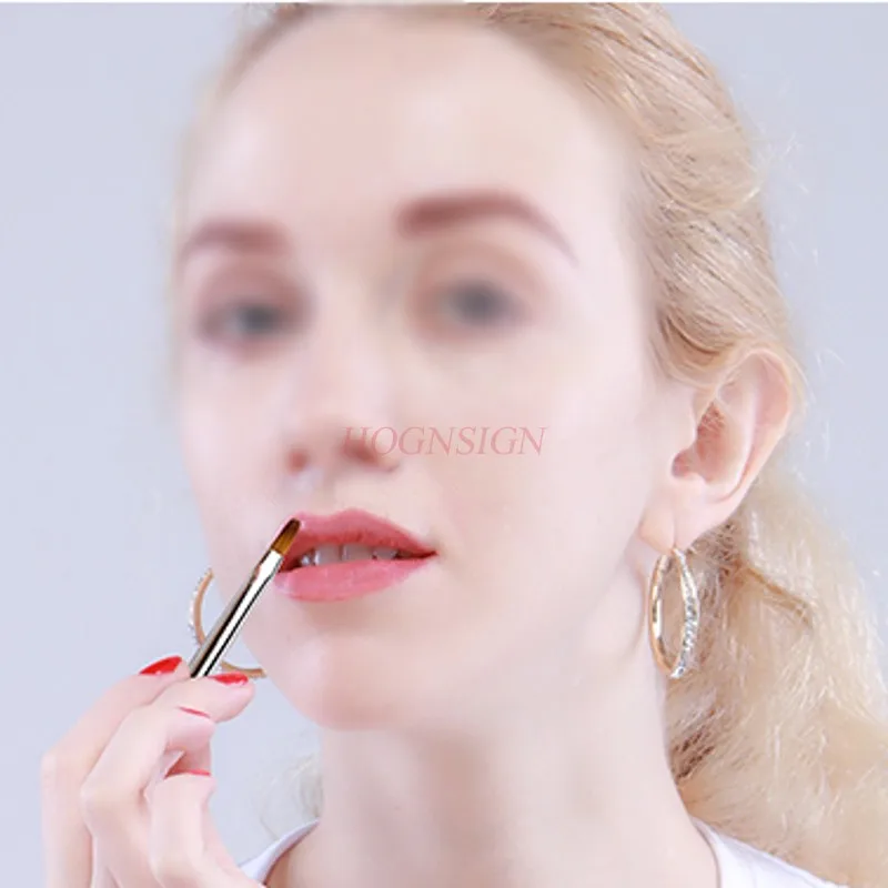 Pędzel do ust Pędzel do szminki Przenośny z pokrywką Makijaż Kobiece brwi Mini korektor Wargi Wyprzedaż