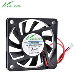 ACP6010 6cm 60mm fan 60x60x10mm DC5V 12V 24V 2pin Ultra thin cooling fan for chassis CPU power router