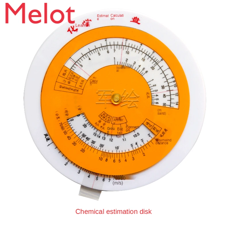 J Army Nuclear Drawing Estimation Disk A- B Chemical Estimation Disk Nuclear Estimation Disk Measuring Instrument