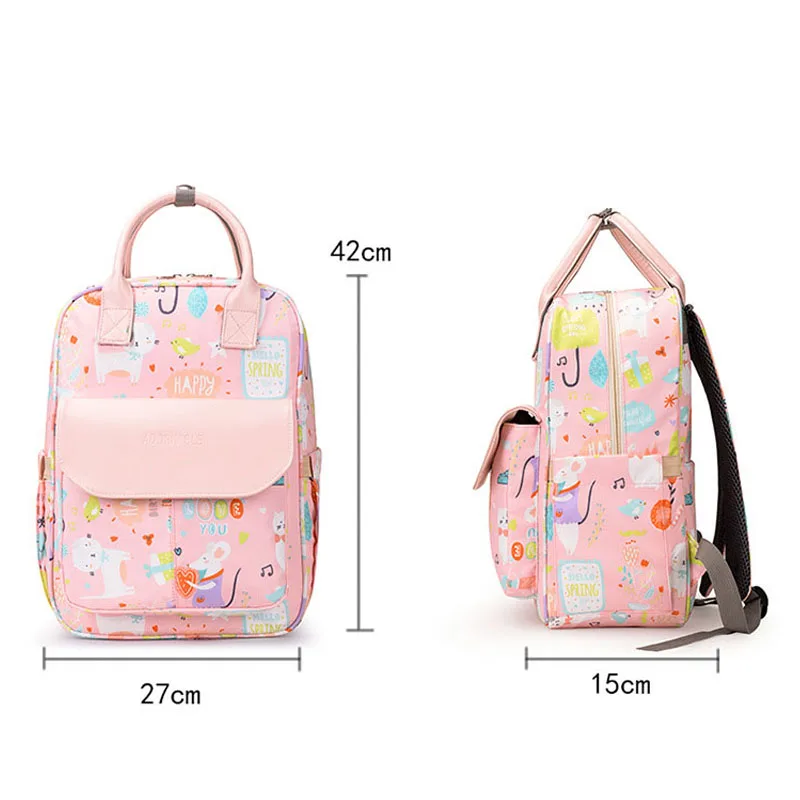 Serie rosa Borse per bambini Borsa per pannolini Borsa per mamma impermeabile Zaino per passeggino di maternità da viaggio Borsa colorata grande 2024