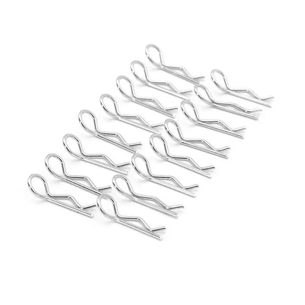 100PCS 1/8 Body Clips Pins Bend Post Remote Control Parts Truck Buggy Shell for 1:8 Rc Car
