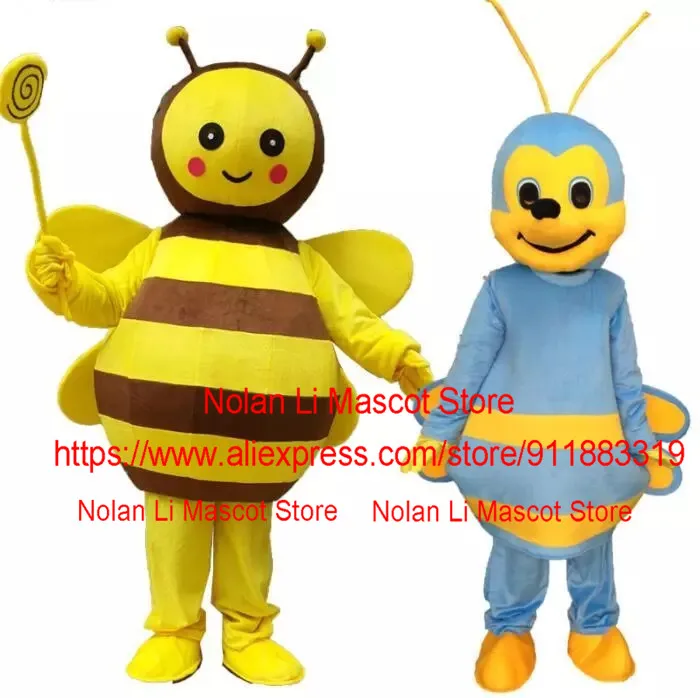 7 stil Bee Maskottchen Kostüm Rolle-Spielen Geburtstag Party Cartoon Spiel Phantasie Kleid Werbung Karneval Spaß Kleidung Geschenk 1100