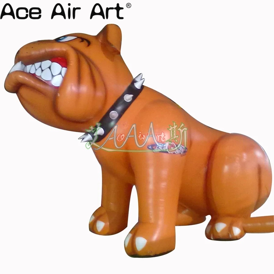 

Giant Outdoor Animal Model Inflatable Bulldog Replica Advertise Balloon Sitting Dog with Free Blower for UK