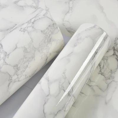 Marble Vinyl Self Adhesive Wallpaper for Bathroom Kitchen Cupboard Table Wall Contact Paper PVC Waterproof Wall Stickers