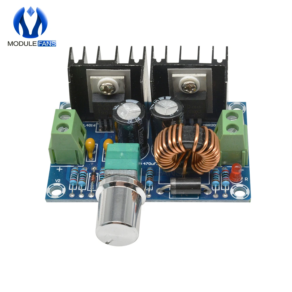 DC-DC Step Down Buck Converter Power Supply Module XL4016 PWM Einstellbar 4-40V Zu 1,25-36V schritt Unten Bord Modul Max 8A 200W – Detail 5