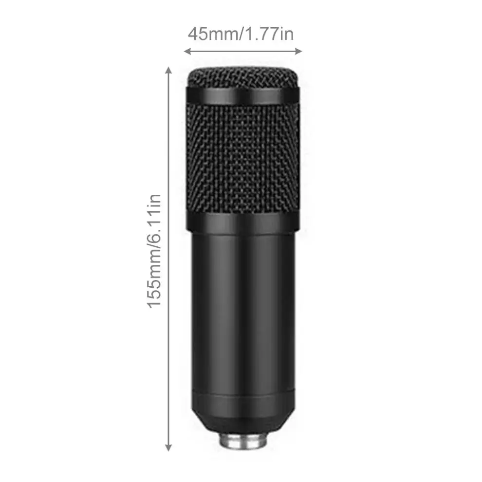 BM 800 USB Condenser Microphone 192KHz / 24Bit Microphone Kits for Computer Karaoke Microphone for Studio Recording / Live