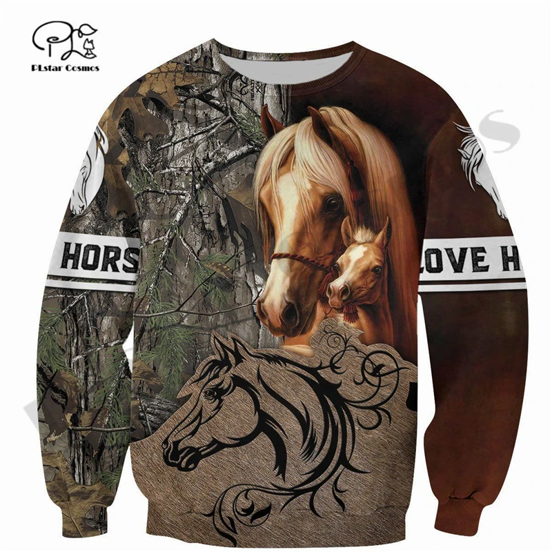 PLstar Cosmos 3DPrinted Newest Horse Riding Art Unique Unisex Men/Women Hrajuku Streetwear Casual Hoodies/Zip/Sweatshirt W-10