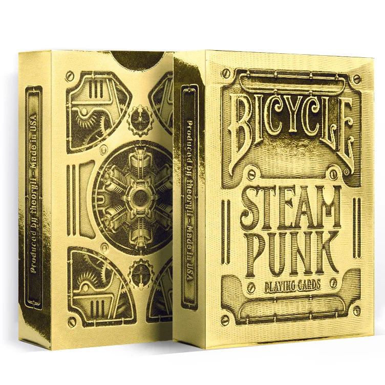 Bicycle Steampunk Playing Cards Gold/Silver/Bronze Deck Poker Magic Cards Magic Props Magic Tricks for Professional Magician