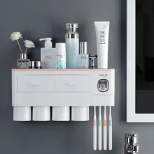 Wall Mount Toothbrush & Toothpaste Dispenser #4