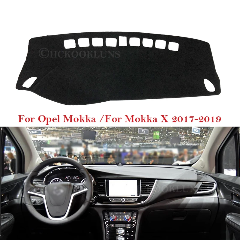 Dashboard Cover Protective Pad for Opel Mokka 2017~2019 Car Accessories Sunshade Anti-UV Carpet for Vauxhall for Mokka X 2018