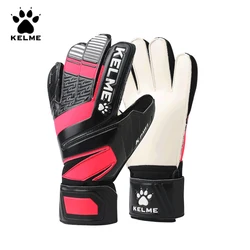 KELME Formazione Professionale Guanti Da Portiere Bambini Uomini Portiere di Calcio Addensare Pieno di Schiuma di Lattice Guanti di Calcio 5 Dito 9876402