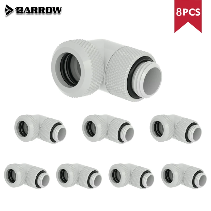 

Barrow Hard Tube Fitting 90 Degree Rotary Adapter For OD12mm / OD14mm Rigid Pipe Computer Case Component, TWT90KND, 8pcs/lot