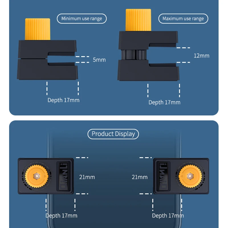 Qianli iClamp Universal LCD Screen Fixing Clip for Phone Tablet PC Adjustable Screen Rear Glass Fastening Clamp Tools
