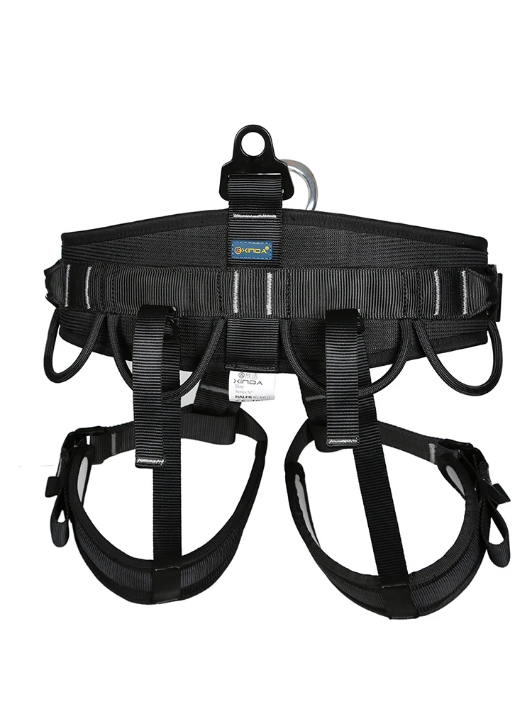 XINDA Camping Outdoor Hiking Rock Climb Half Body Waist Support Safety Belt Wider Harness for Mountaineering Aerial Equipment