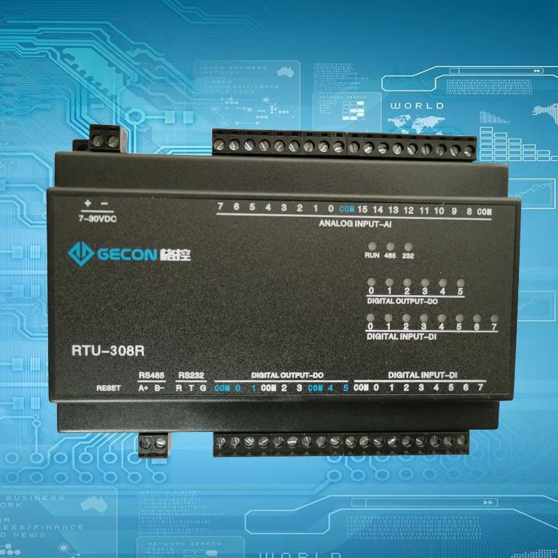 

16 Analog Input 8-channel Switching Input 6-channel Relay Output Modbus RTU Module