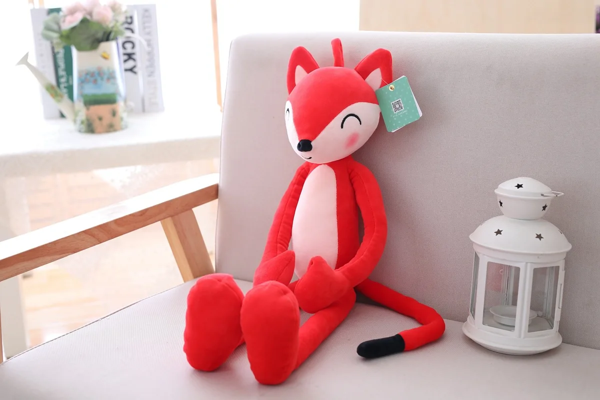 

cute plush red fox toy lovely long legs fox doll gift about 70cm 2476