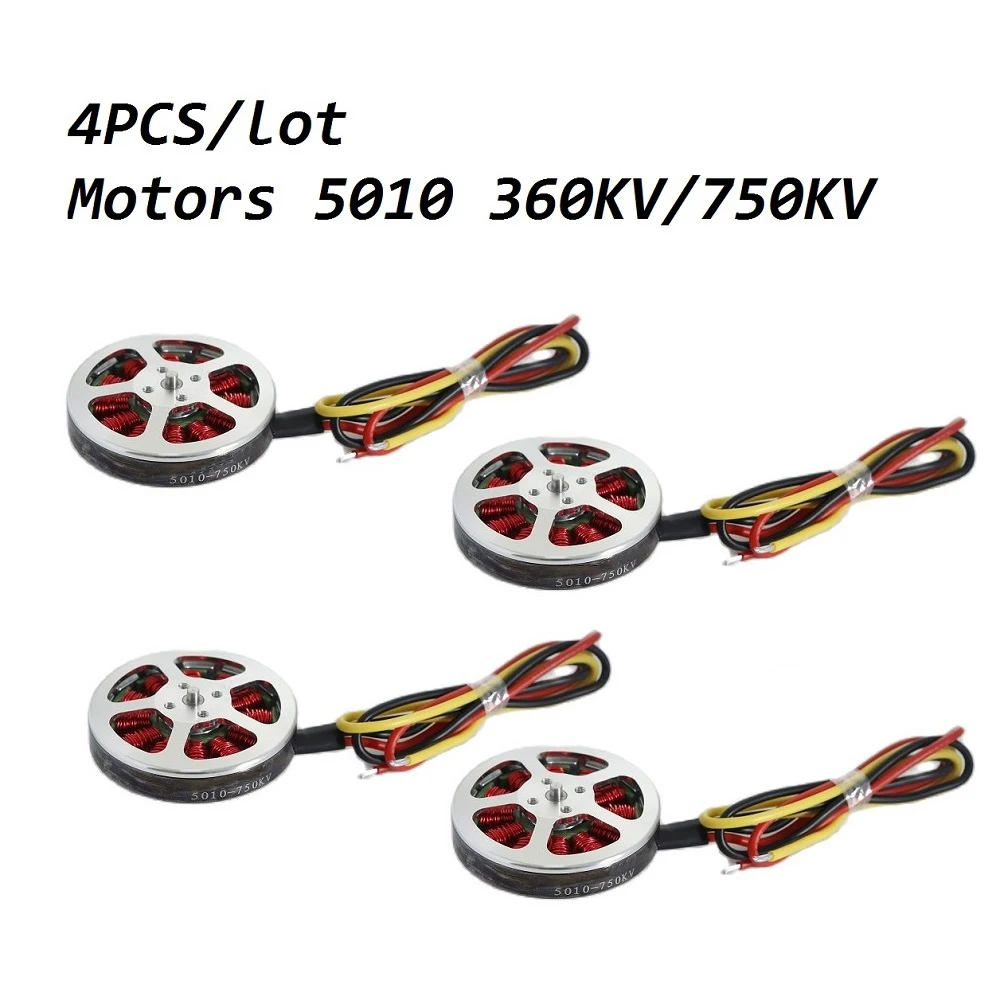 

4/6pcs/lot Motors 5010 360KV/750KV High Torque Brushless Motors For Rc MultiCopter Four-axis six-axis multi-rotor aircraft