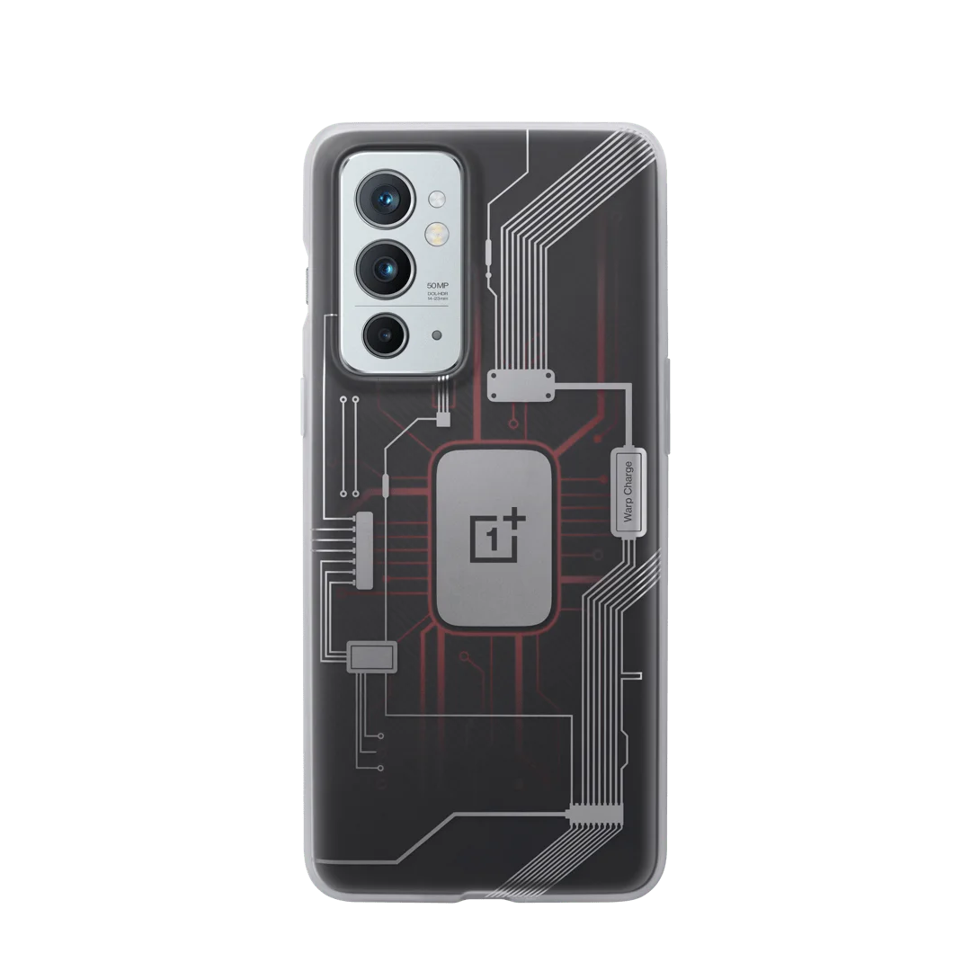 OnePlus 9RT Case Original Sandstone Black Super Circuit Board Protection Back Cover