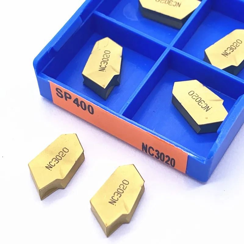 10 قطعة SP400 NC3020/NC3030/PC9030 الحز كربيد إدراج SP 300 عدة المخرطة تحول إدراج