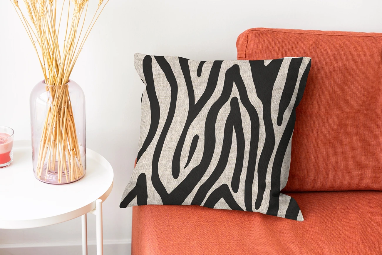 Leopard Giraffe animal pattern Square Cotton Linen Cushion Decoration Pillow Case Printed Sofa Cushion Case 45cm*45cm